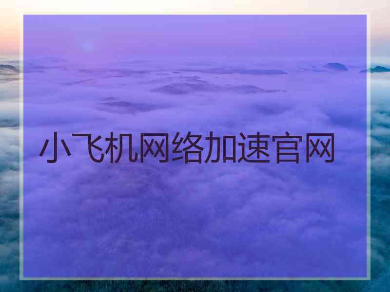 小飞机网络加速官网